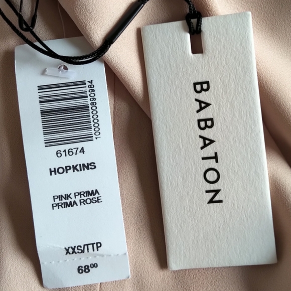 NWT Aritzia Babaton HOPKINS Blouse - Pink Prima - Picture 7 of 8